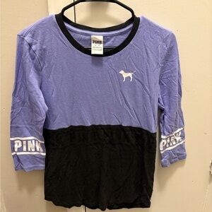 Victoria's Secret PINK Shirt - Lavender and gray